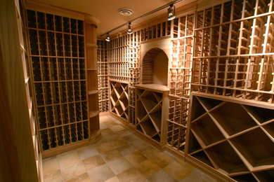 Elegant wine cellar photo in Cleveland
