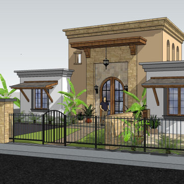 Zero Net Energy (ZNE) Contemporary - rustic new home
