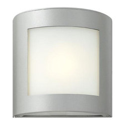 Hinkley Lighting - Hinkley Lighting Solara Titanium Incandescent Outdoor Wall Light - Outdoor Wall Lights And Sconces