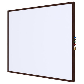 Ghent's Ceramic 2' x 3' Impression Whiteboard with Modern Frame in White