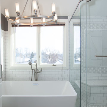 Master Bathroom Remodel from Traditional to Classic Transitional