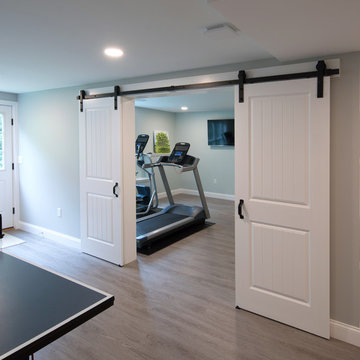 2019 Traditional Basement Entertainment Remodel