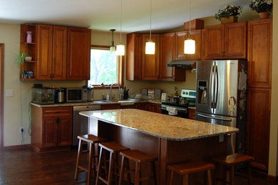 Walnut Color Kitchen