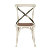 Safavieh Eliana X-Black Side Chairs, Ivory and Grey, Set of 2