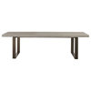 Pemberly Row Modern Robards Butterfly Leaf Dining Table in Flint