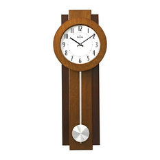 50 Most Por Modern Pendulum Wall Clock For 2018 Houzz Bulova Avent Modern Pendulum Wall Clock Dual Finish Aluminum