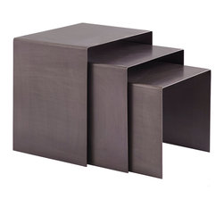MINIMALIST NESTING SIDE TABLES &ndash; SET OF 3 - Coffee And Accent Tables