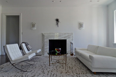 Living room - contemporary living room idea in Dallas