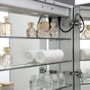 Tiempo 30" Wide x 30" Tall Bathroom Medicine Cabinet w/ LED Lighting & Defogger