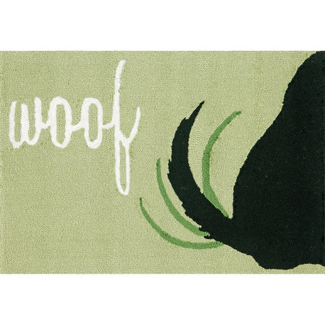 Frontporch Woof Indoor/Outdoor Rug Green 2'x3'