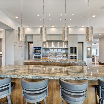 Contemporary overlooking Golf course
