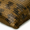 Decorative 14"x14" Sequins GoldArt Silk Pillow Cover