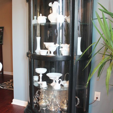 Blue Black and White Dining Room Project