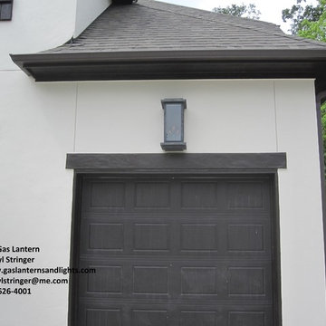 Sheryl's Zen Transitional Gas Lantern, Contemporary Gas Light