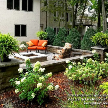A Ravine-Edge Firepit Setting 3. Minnesota Landscape Design.