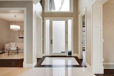Entryway - transitional entryway idea in Calgary