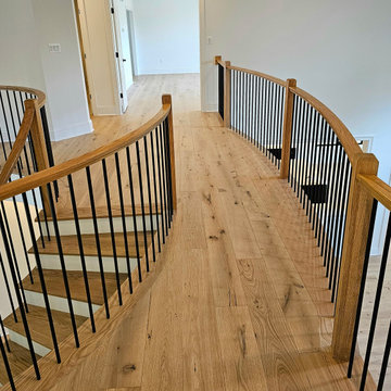 Project #110 | Beautiful Curved Staircase with Circular Balcony