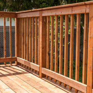 Cedar Backyard Deck