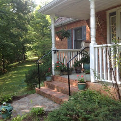 r006 Custom Iron Step Rails - Home Fencing And Gates