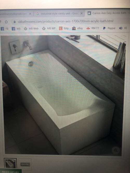 Carron Axis low level bath for a shower? Houzz UK