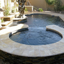 Coping on pool