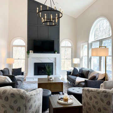 Modern Farm House Family Room- AFTER
