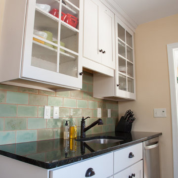 Farmhouse Patina Subway Tile Kitchen