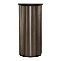 Fluted Half Round Armoire - Armoires And Wardrobes