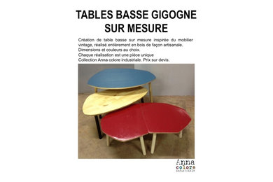 TABLES BASSE GIGOGNE SUR MESURE