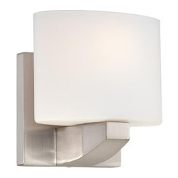 Minka Lavery Paradox 1 Light Bathroom Lighting in Brushed Nickel Finish - Lighting