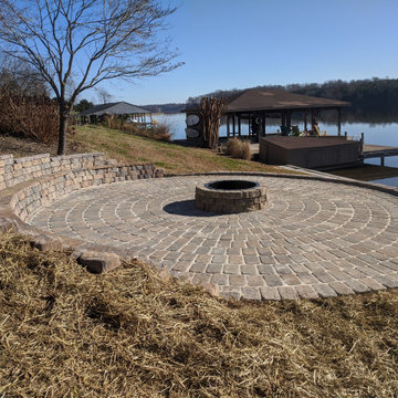 Gorgeous (Large) Lake View Fire Pit and Circular Patio