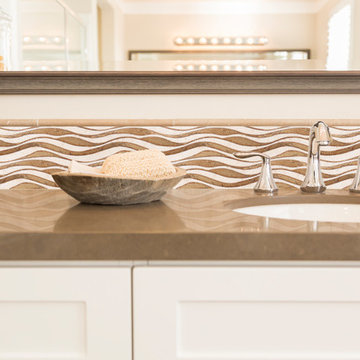 Hand-Carved Marble Border- Wave