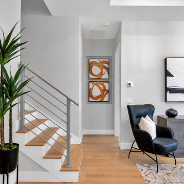 Modern Staircase and Living Room Detail — East of the Trail Sarasota