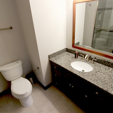 Guest Bathroom Updates with Tiled Shower ~ Medina, OH