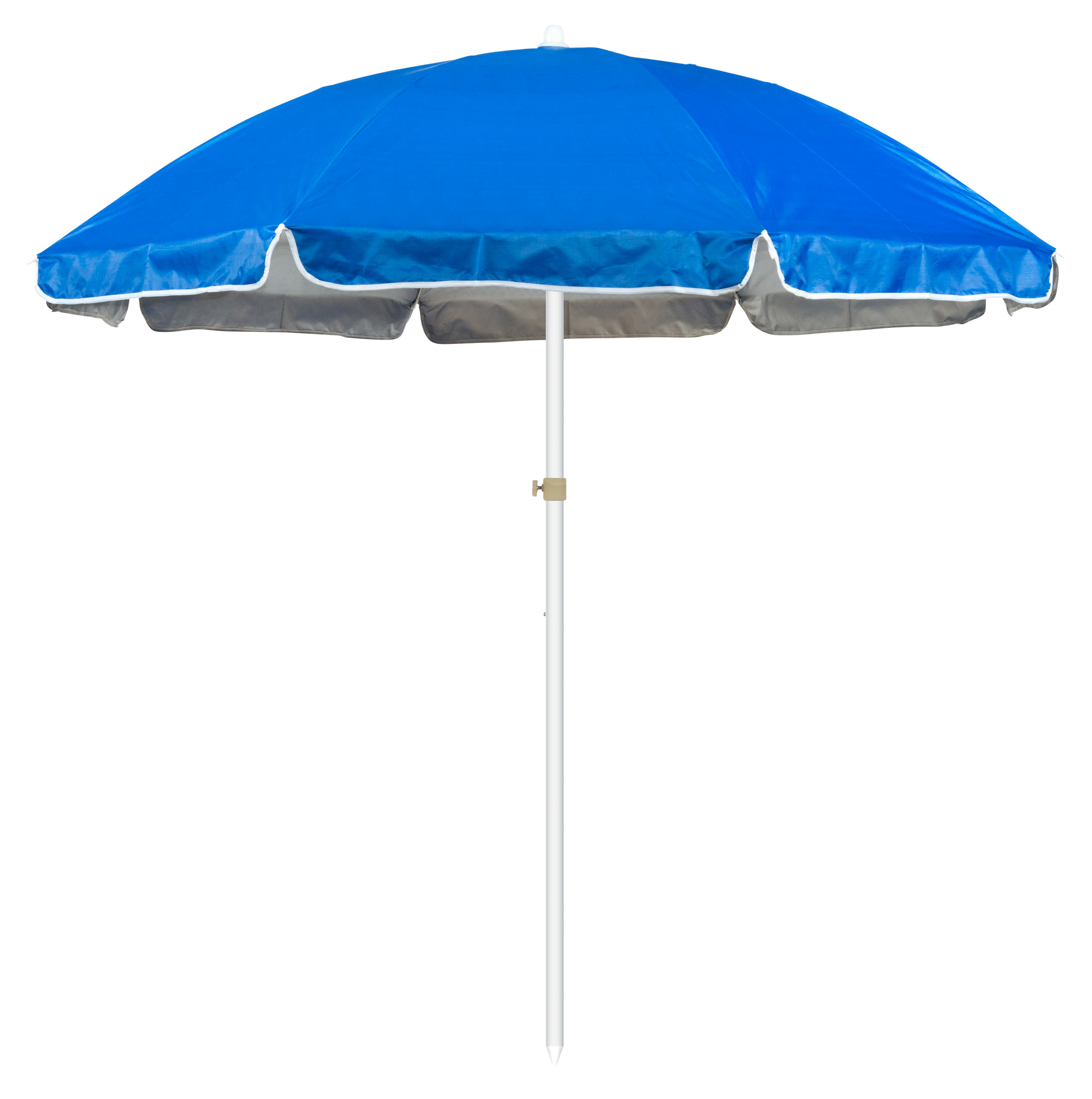Trademark Innovations Strand- & Sport-Schirm – 6,5‘ Durchmesser, 6,8‘ Hoch, Mit UV-Schutz 50+, Blau, Tragbar & Stabil