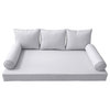 S3 Queen Size 6PC Pipe Daybed Mattress Cushion Bolster Pillow Complete Set AD105
