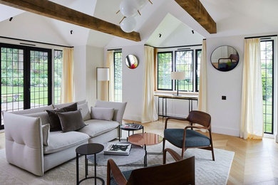 Inspiration for a farmhouse games room in Surrey.