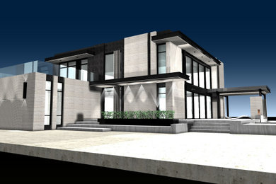 Inspiration for a contemporary exterior home remodel in Other