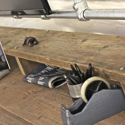 Douglas Reclaimed Scaffolding Board Industrial Style Storage Desk - Desks & Writing Bureaus