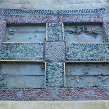 The Four Rivers of Paradise Garden Carpet Mosaic