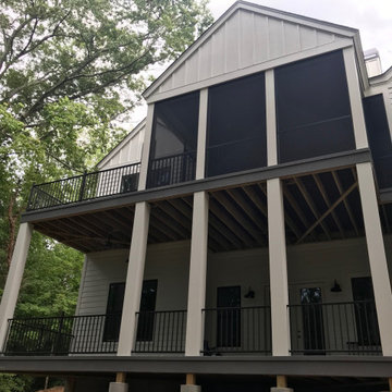 Downtown Greenville Porch Screening and Handrails