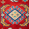 Tribal, One-of-a-Kind Hand-Knotted Area Rug Orange, 5'1"x7'6"