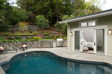 Inspiration for an arts and crafts pool in San Francisco.