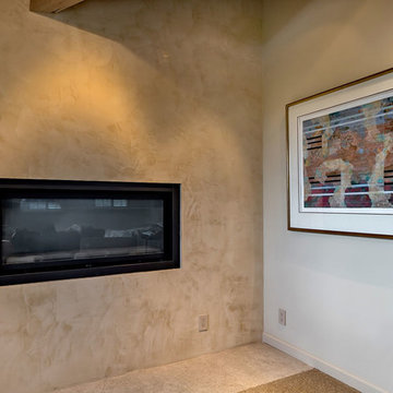 Fireplace - venetian plaster