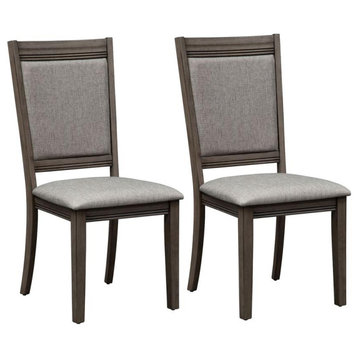 Uph Side Chair (RTA) - Set of 2 Contemporary, Grey