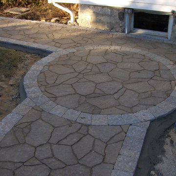 Walkways with patio pavers
