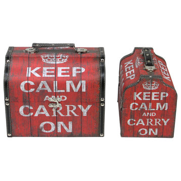 Keep Calm and Carry On Decorative Storage Boxes