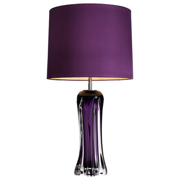 Purple Glass Table Lamp | Eichhlotz Castillo