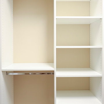 White Melamine Walk-in Closet