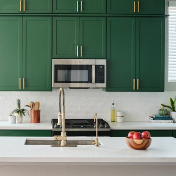 Vibrant Kitchen Remodel in Bold Green